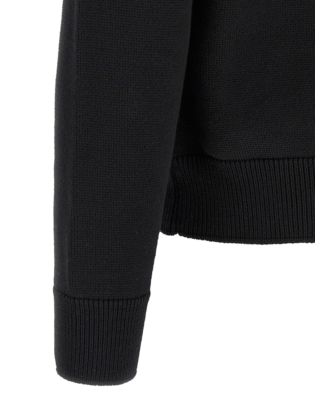 Moncler Schwarzer Cardigan aus Polyamid
