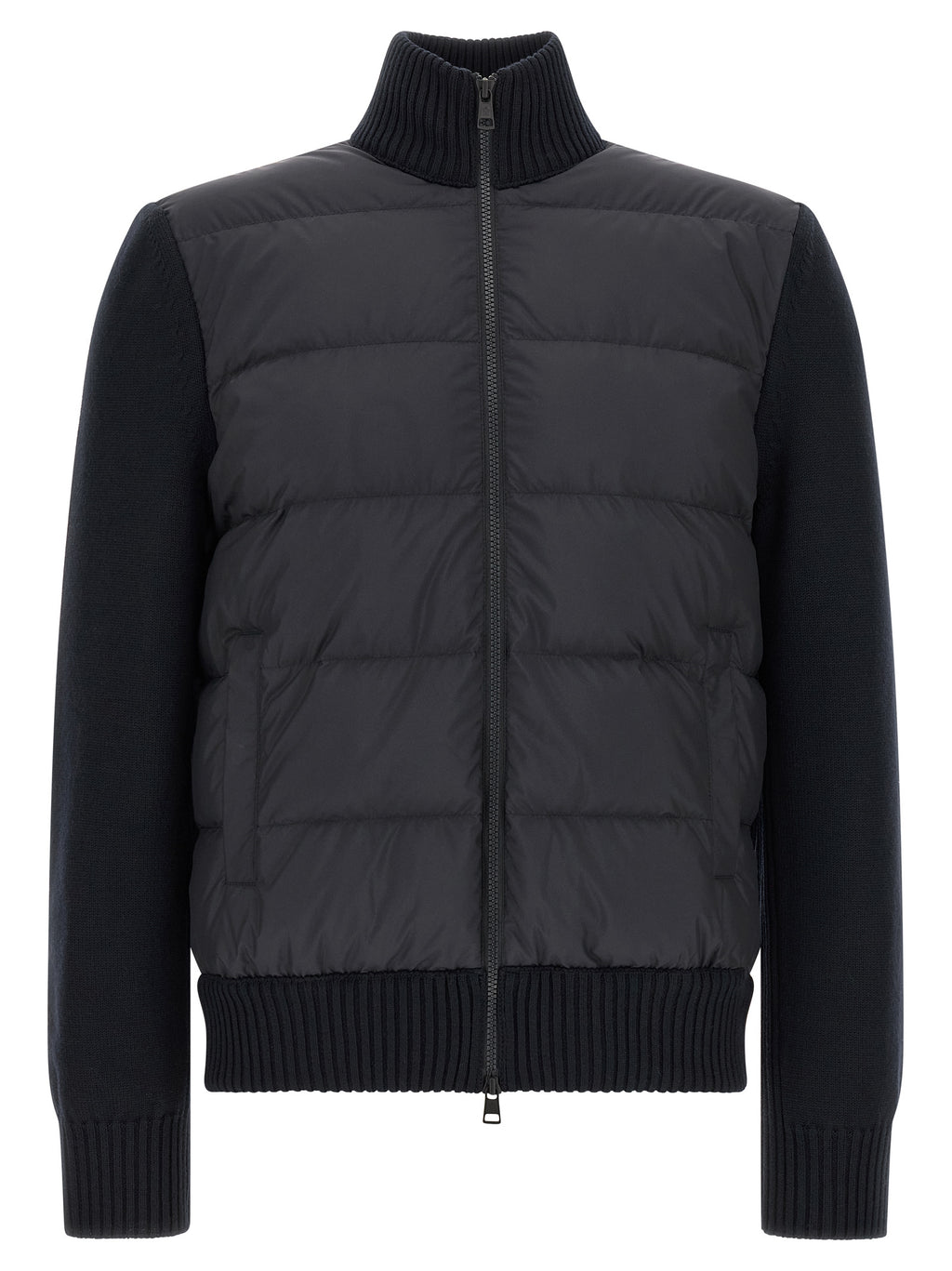 Moncler Blauer Cardigan aus Polyester