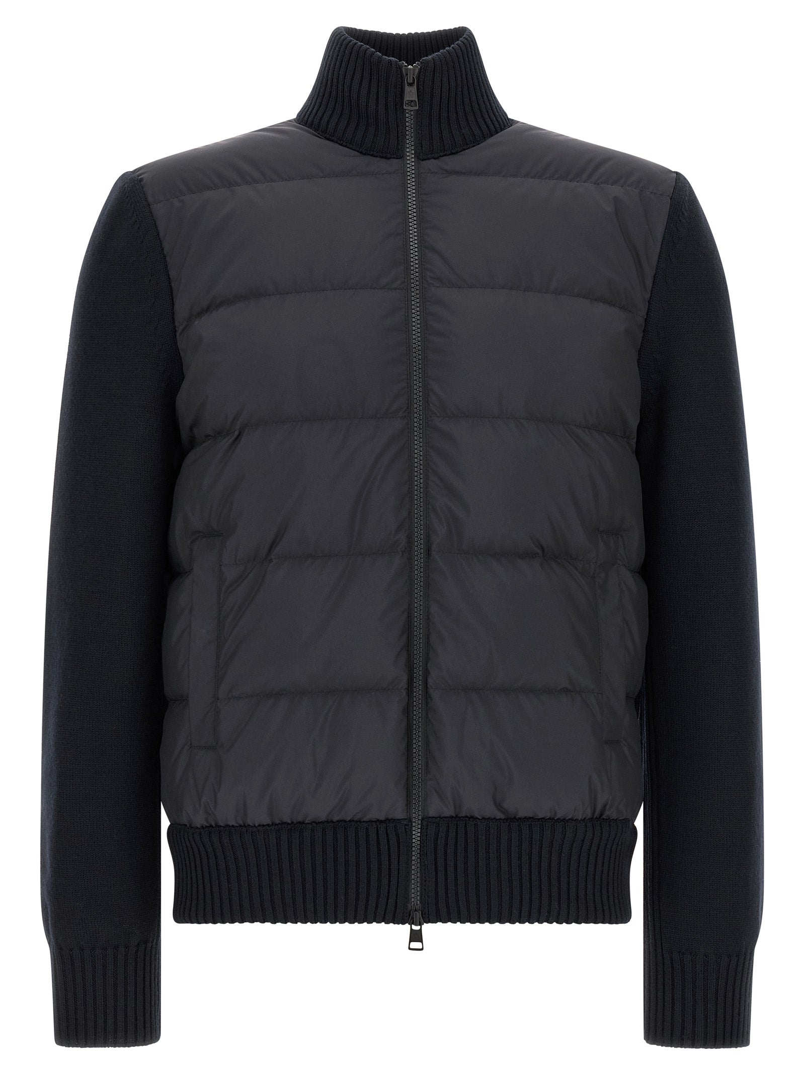 Moncler Blauer Cardigan aus Polyester