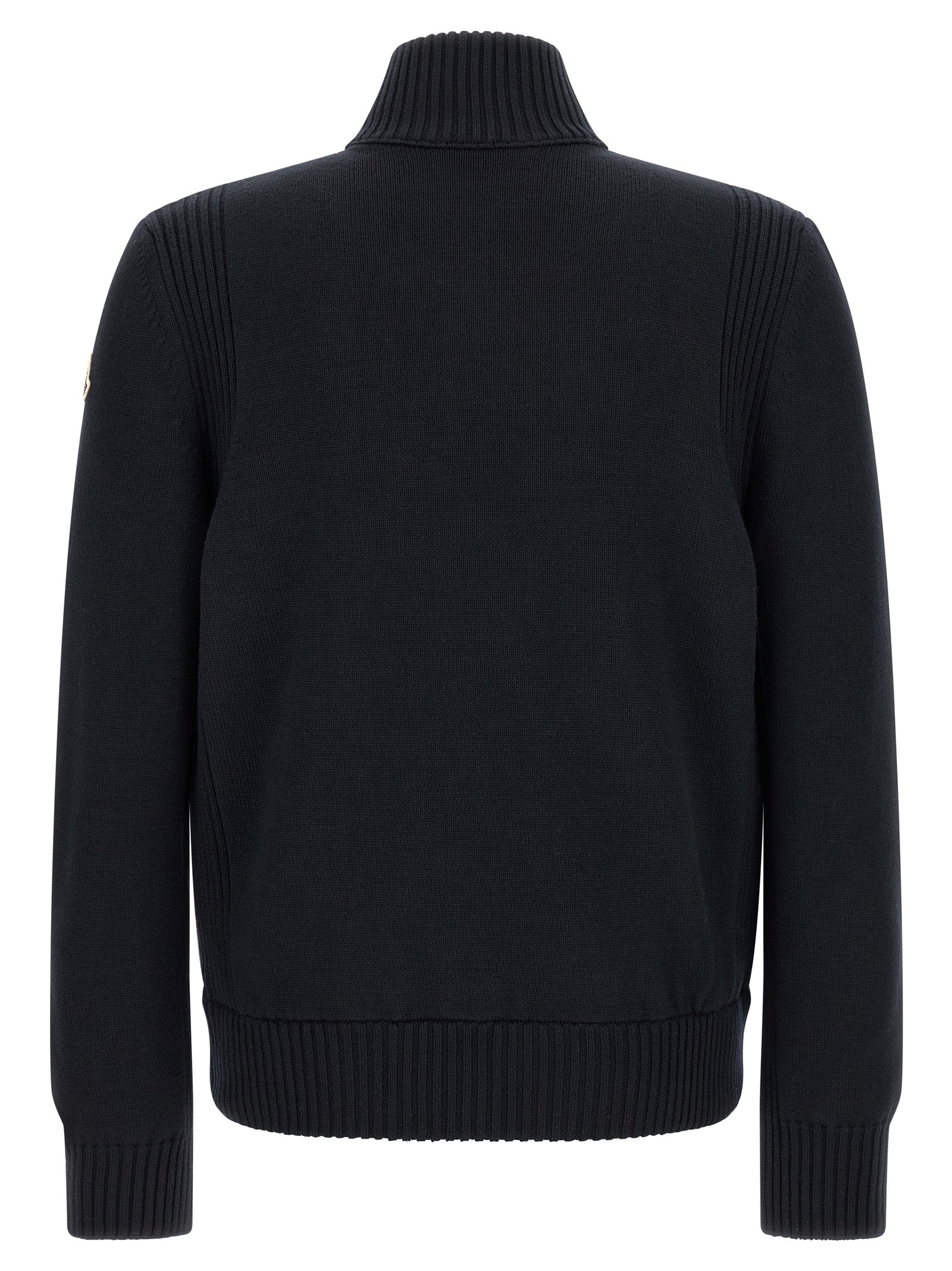 Moncler Blauer Cardigan aus Polyester