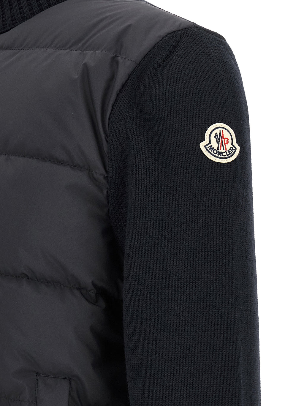 Moncler Blauer Cardigan aus Polyester