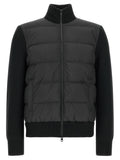Moncler Schwarzer Cardigan aus Polyester