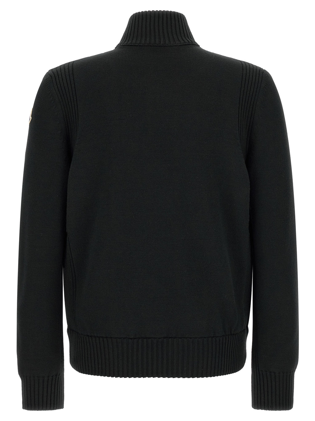 Moncler Schwarzer Cardigan aus Polyester
