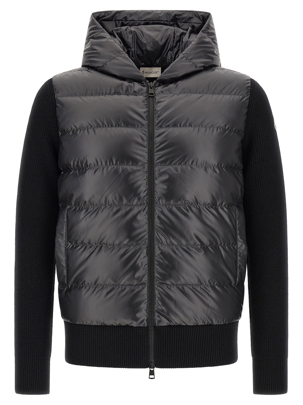 Moncler Schwarzer Cardigan aus Polyester
