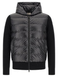 Moncler Schwarzer Cardigan aus Polyester