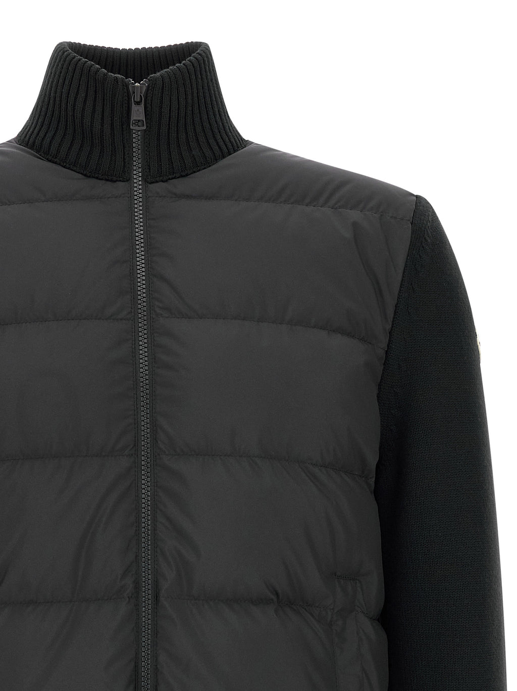 Moncler Schwarzer Cardigan aus Polyester
