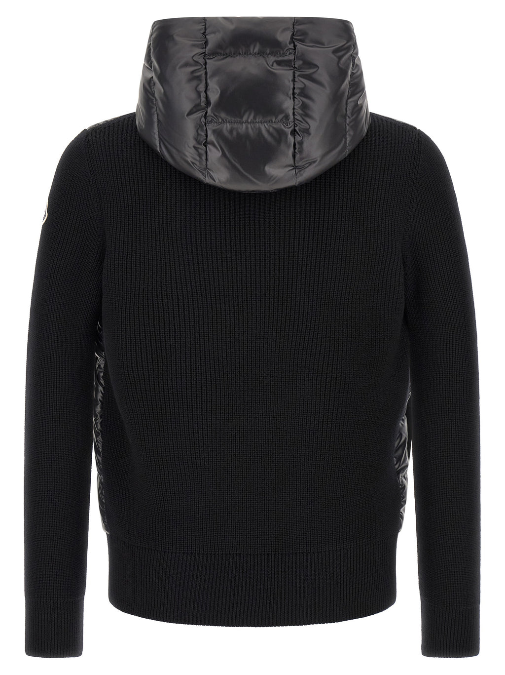 Moncler Schwarzer Cardigan aus Polyester