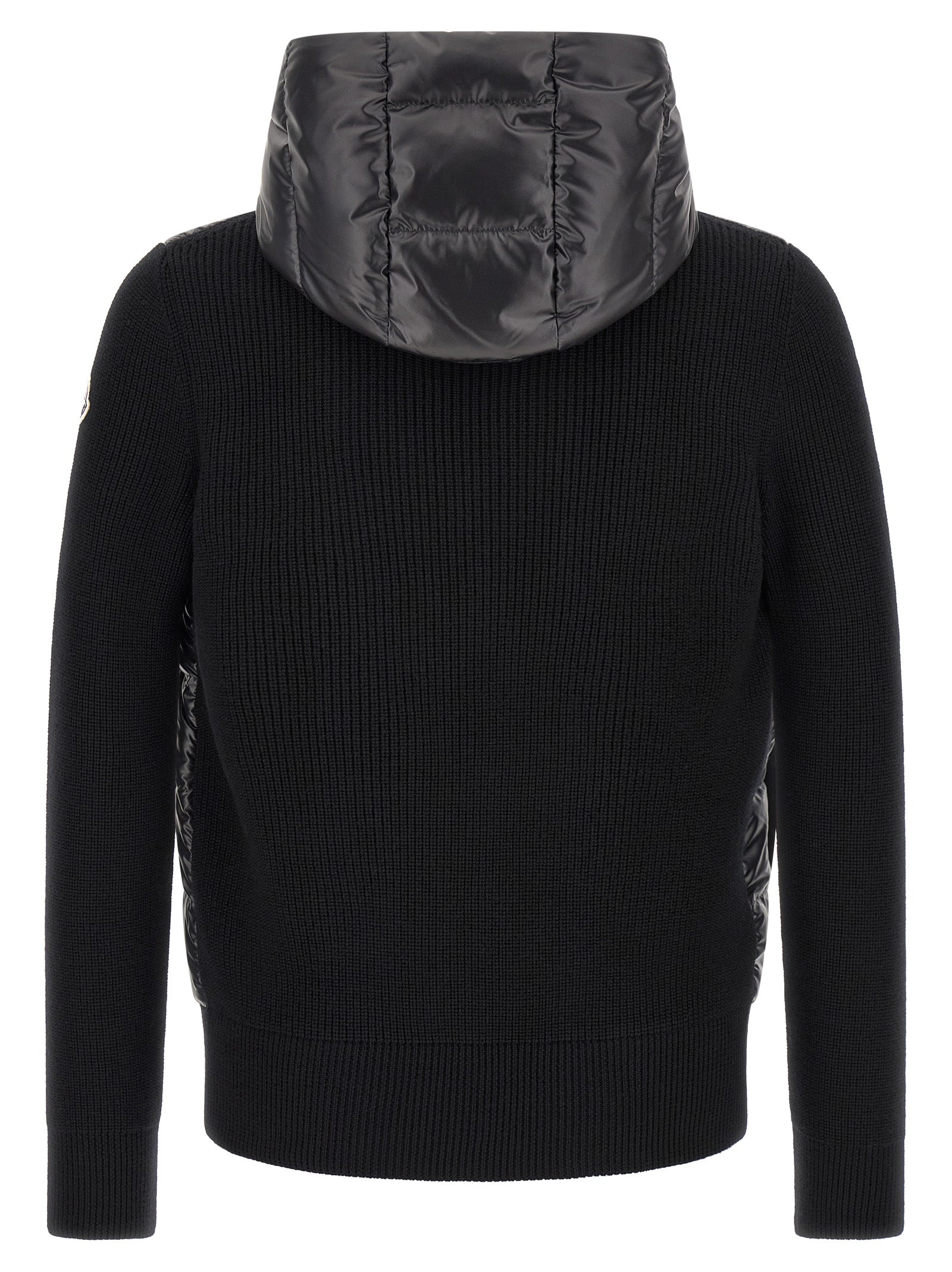 Moncler Schwarzer Cardigan aus Polyester