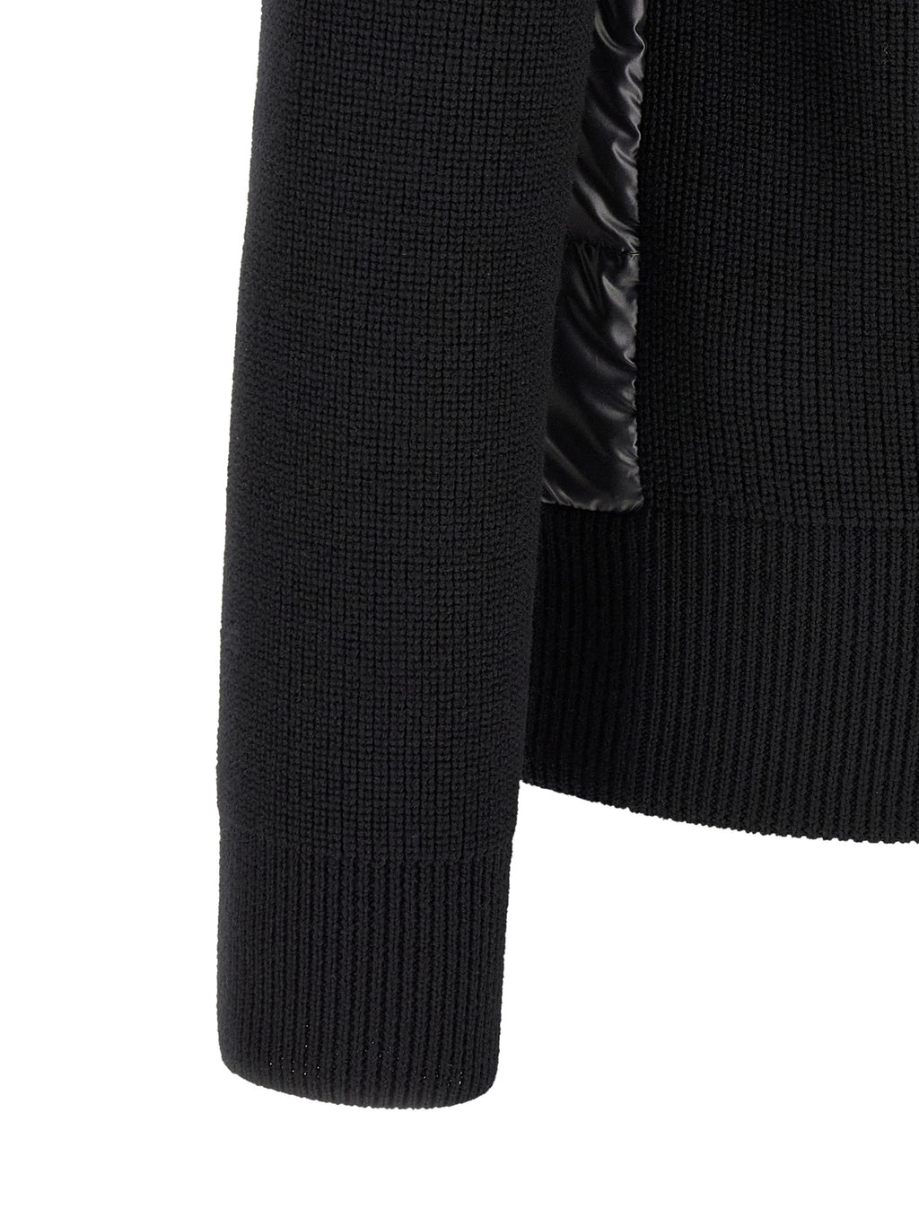 Moncler Schwarzer Cardigan aus Polyester