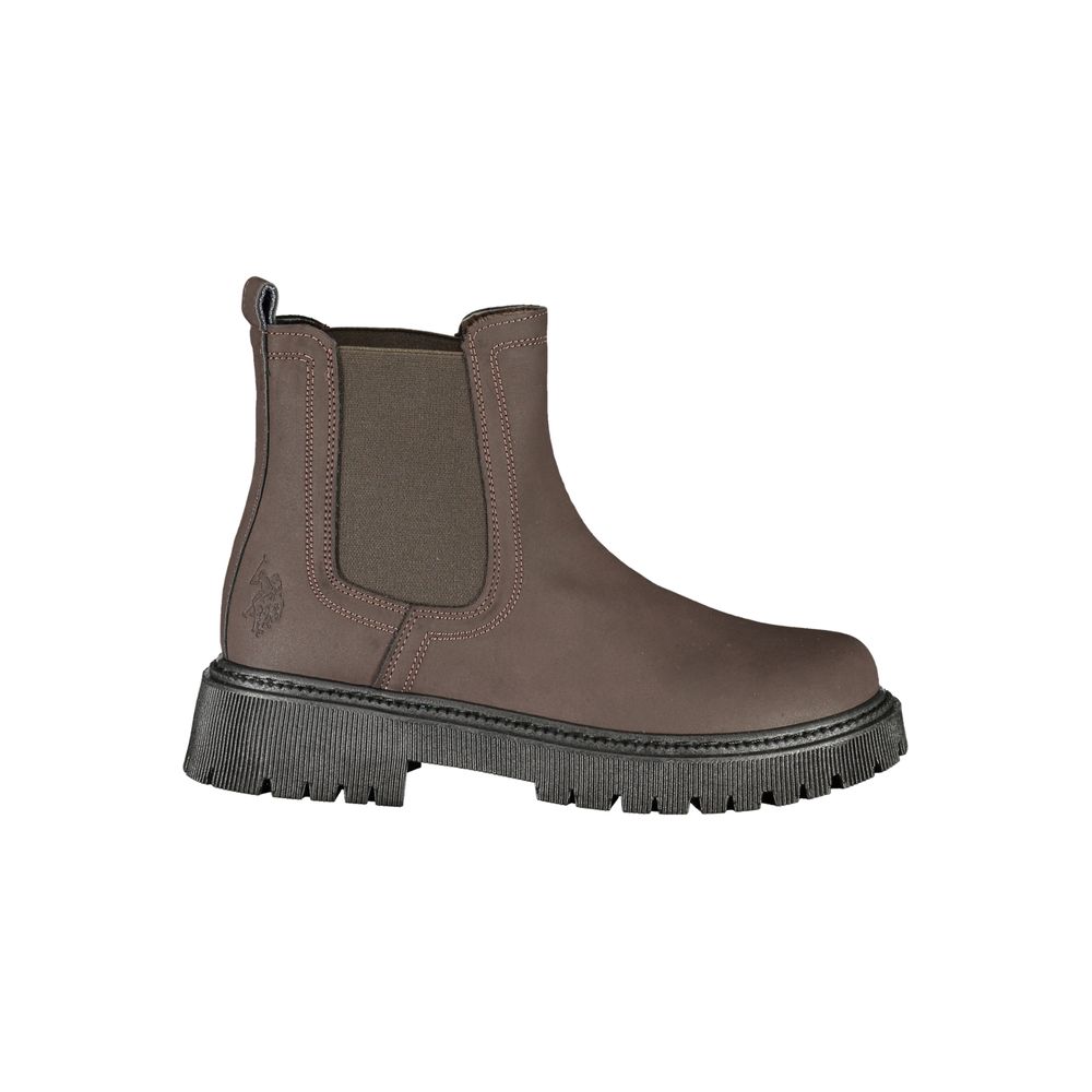 U.S. POLO ASSN. Braune Ankle Boots aus Polyethylen