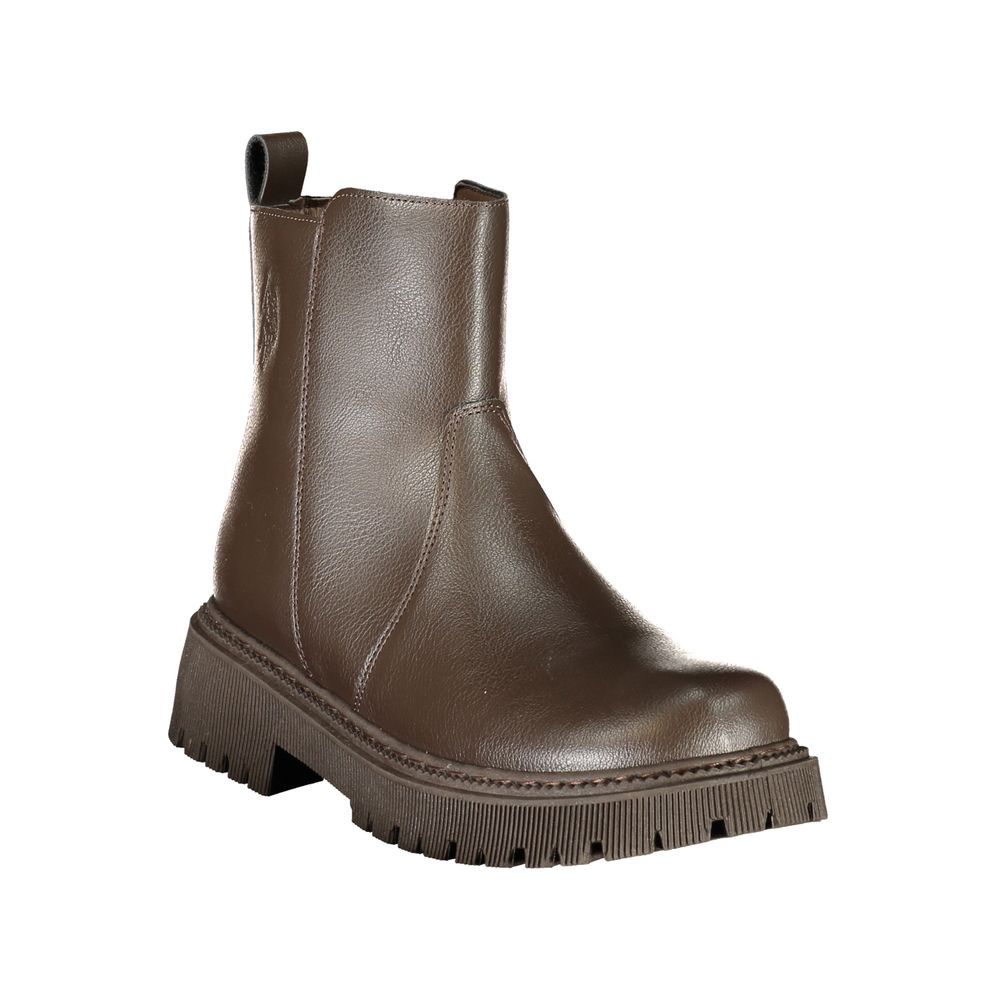 U.S. POLO ASSN. Braune Ankle Boots aus Polyethylen
