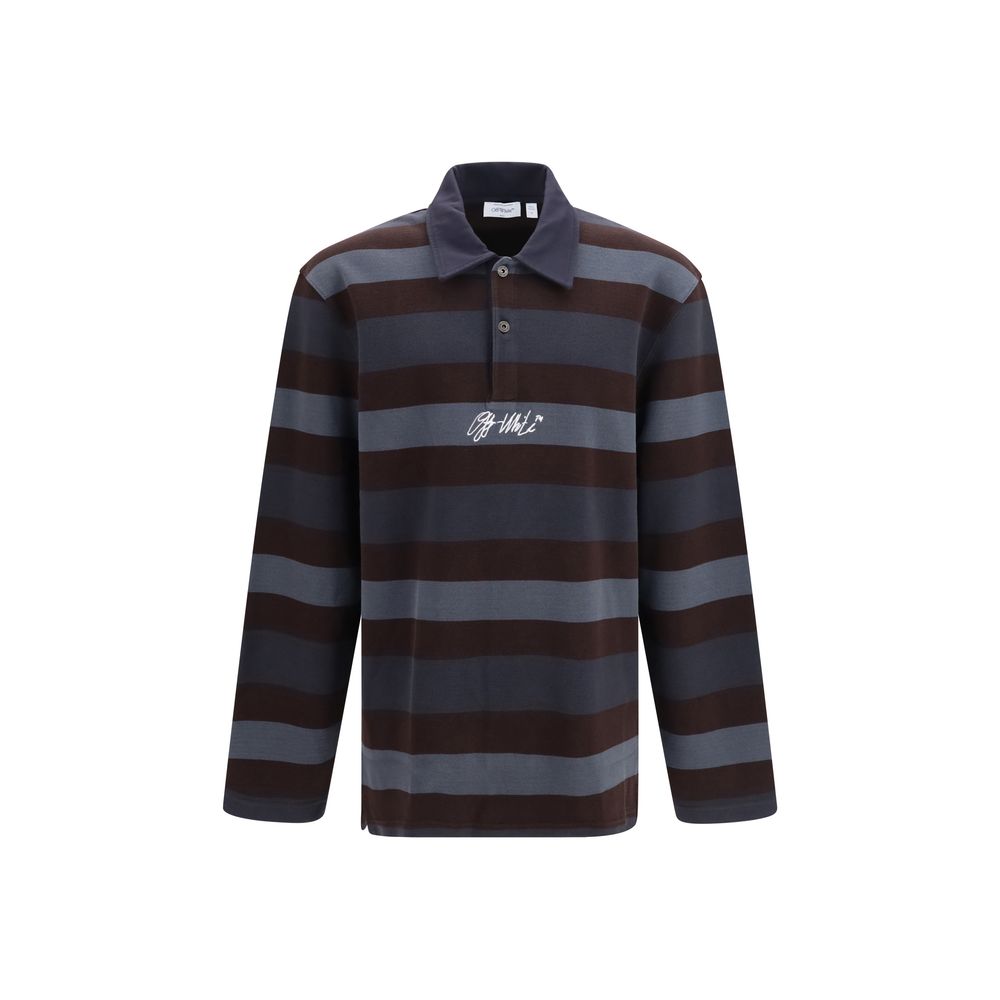 Off-White Mehrfarbiges Polohemd aus Baumwolle