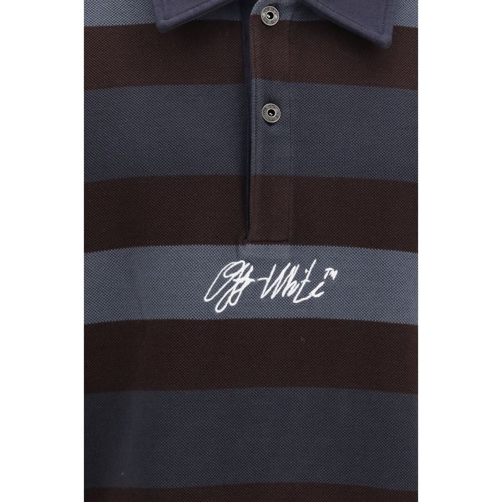 Off-White Mehrfarbiges Polohemd aus Baumwolle