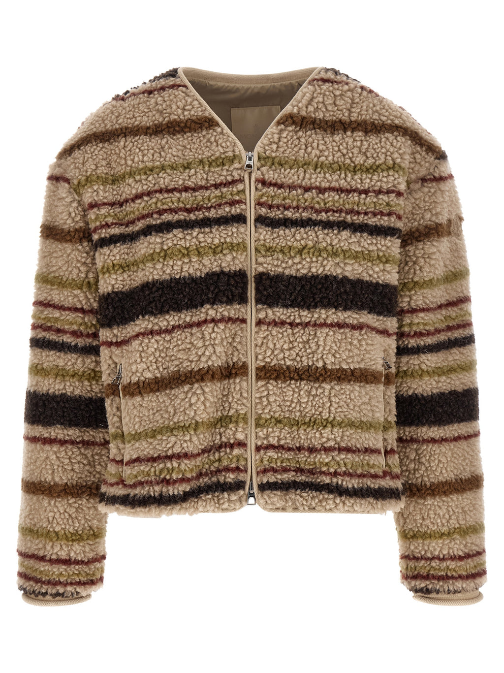 Moncler Brauner Strickcardigan aus Polyester