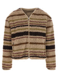 Moncler Brauner Strickcardigan aus Polyester