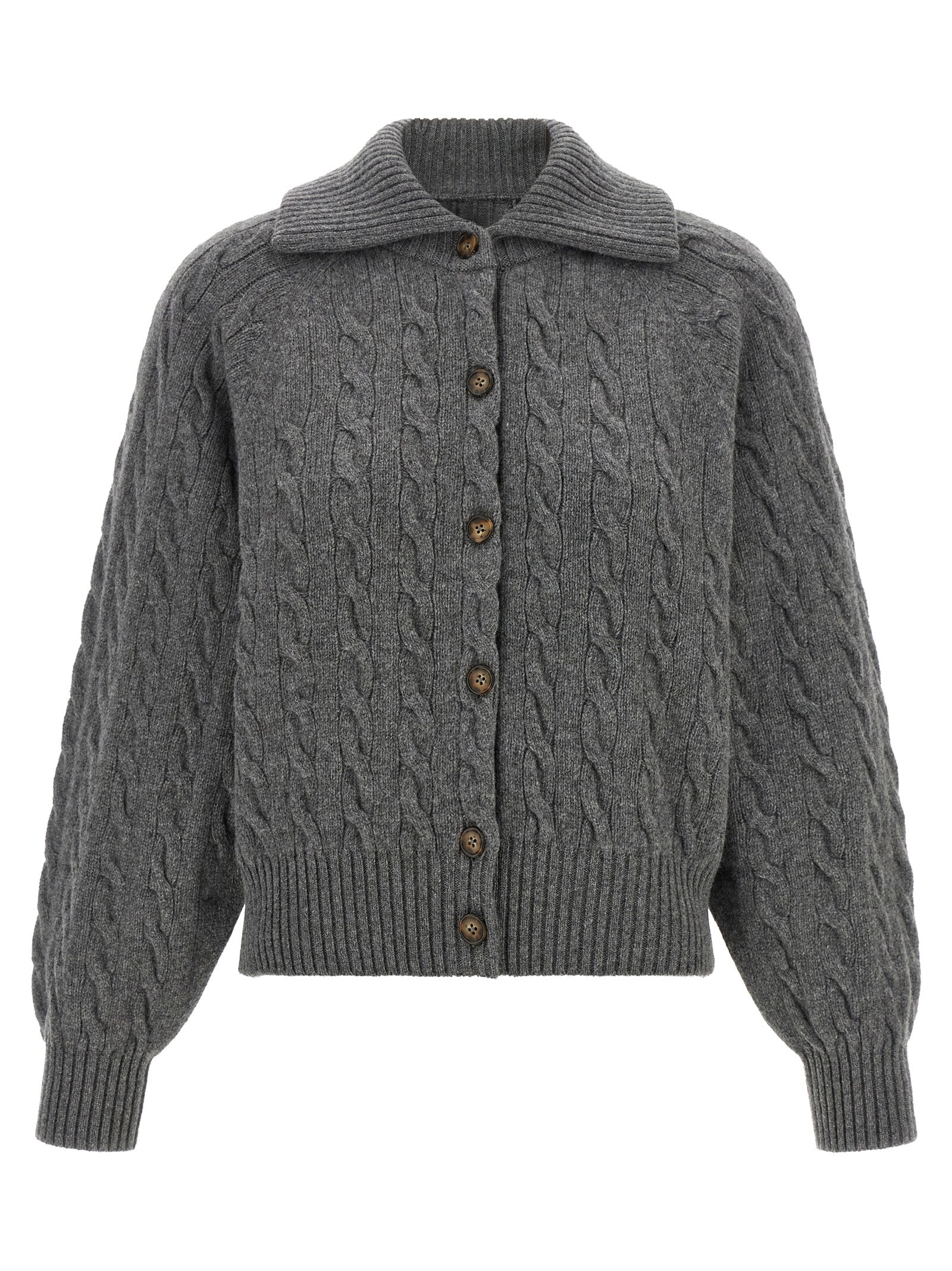 Polo Ralph Lauren Grauer Wollcardigan
