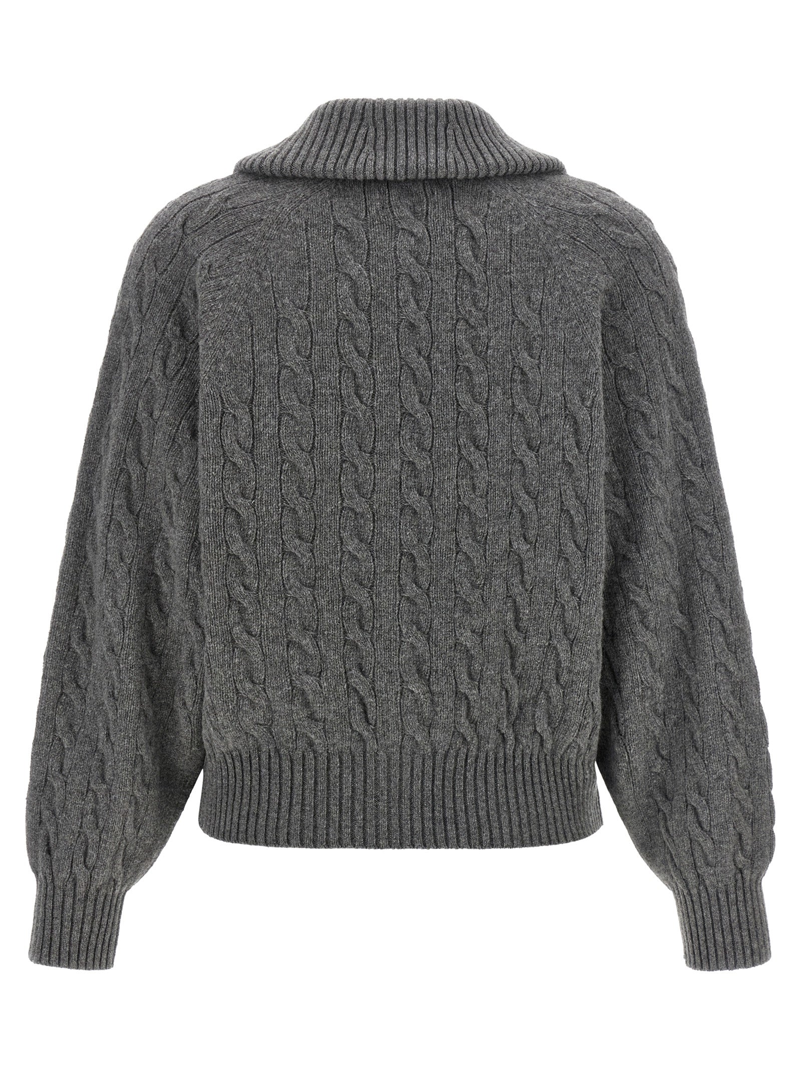 Polo Ralph Lauren Grauer Wollcardigan