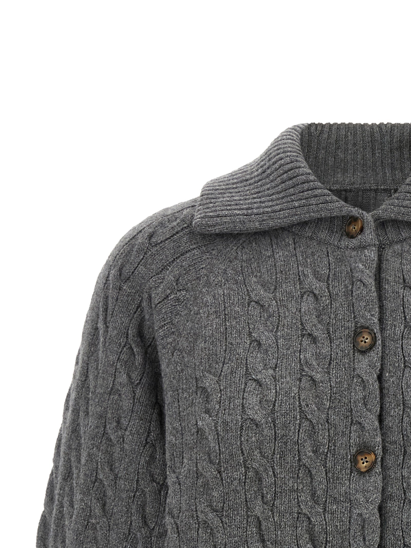 Polo Ralph Lauren Grauer Wollcardigan