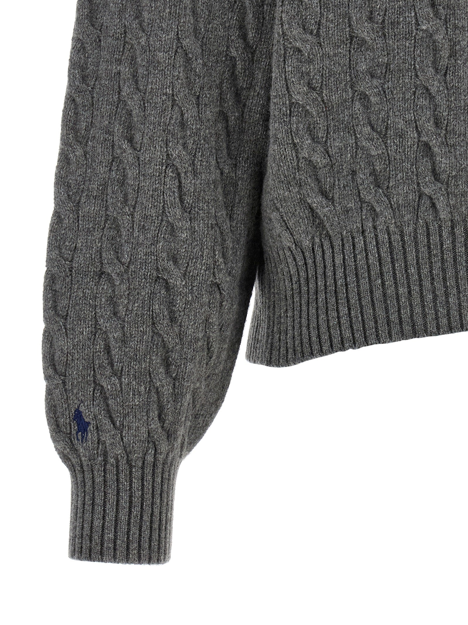 Polo Ralph Lauren Grauer Wollcardigan