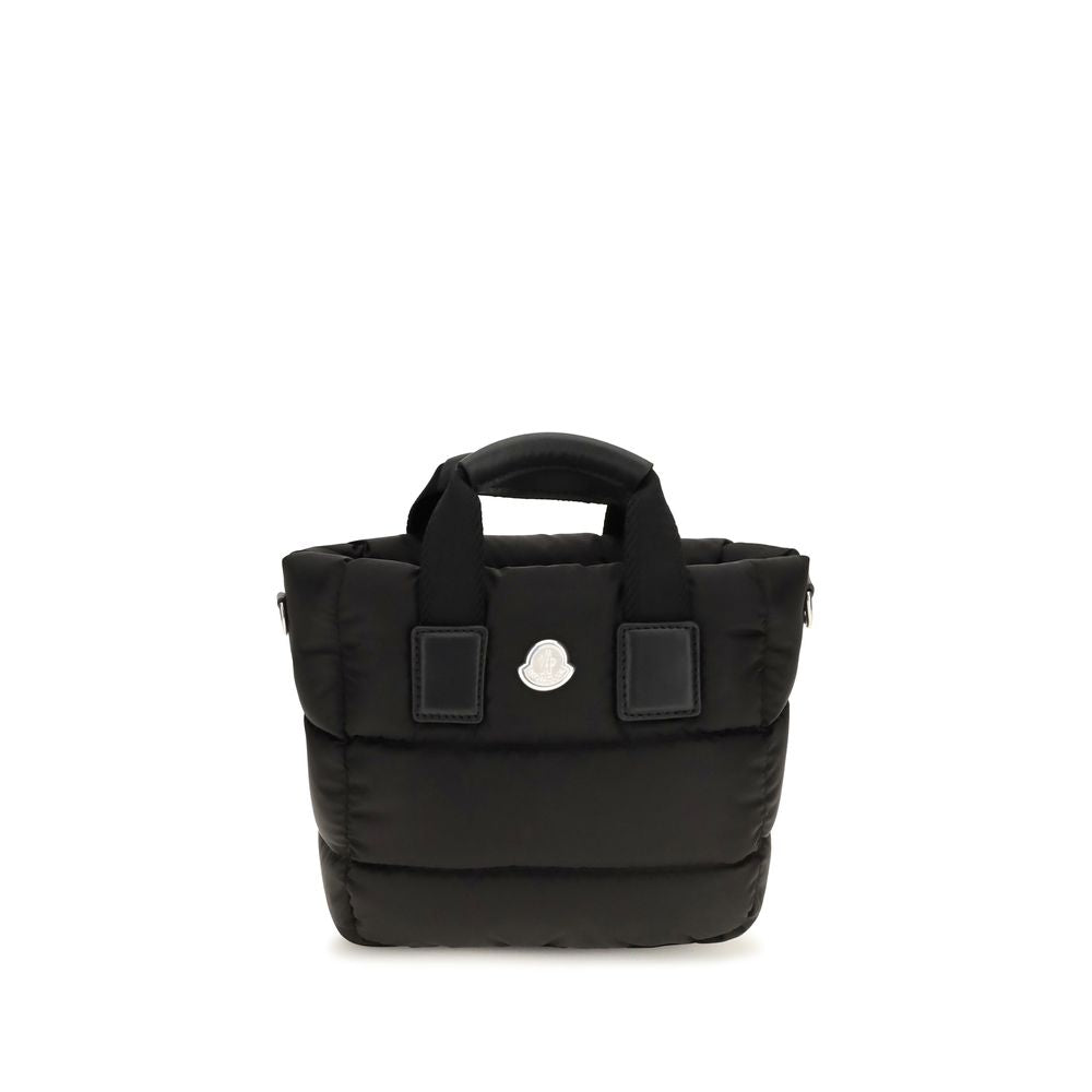 Moncler Schwarze Bos Taurus Kalbsleder Schultertasche