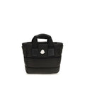 Moncler Schwarze Bos Taurus Kalbsleder Schultertasche