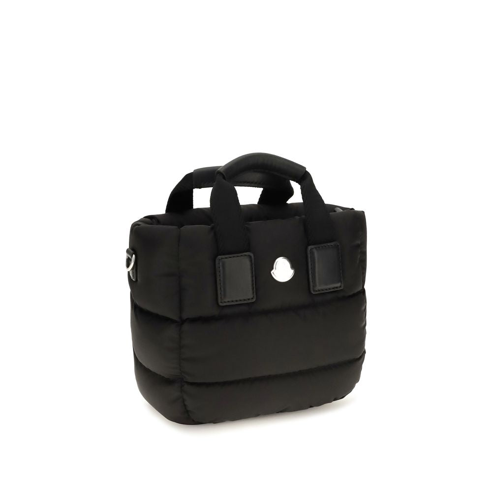 Moncler Schwarze Bos Taurus Kalbsleder Schultertasche