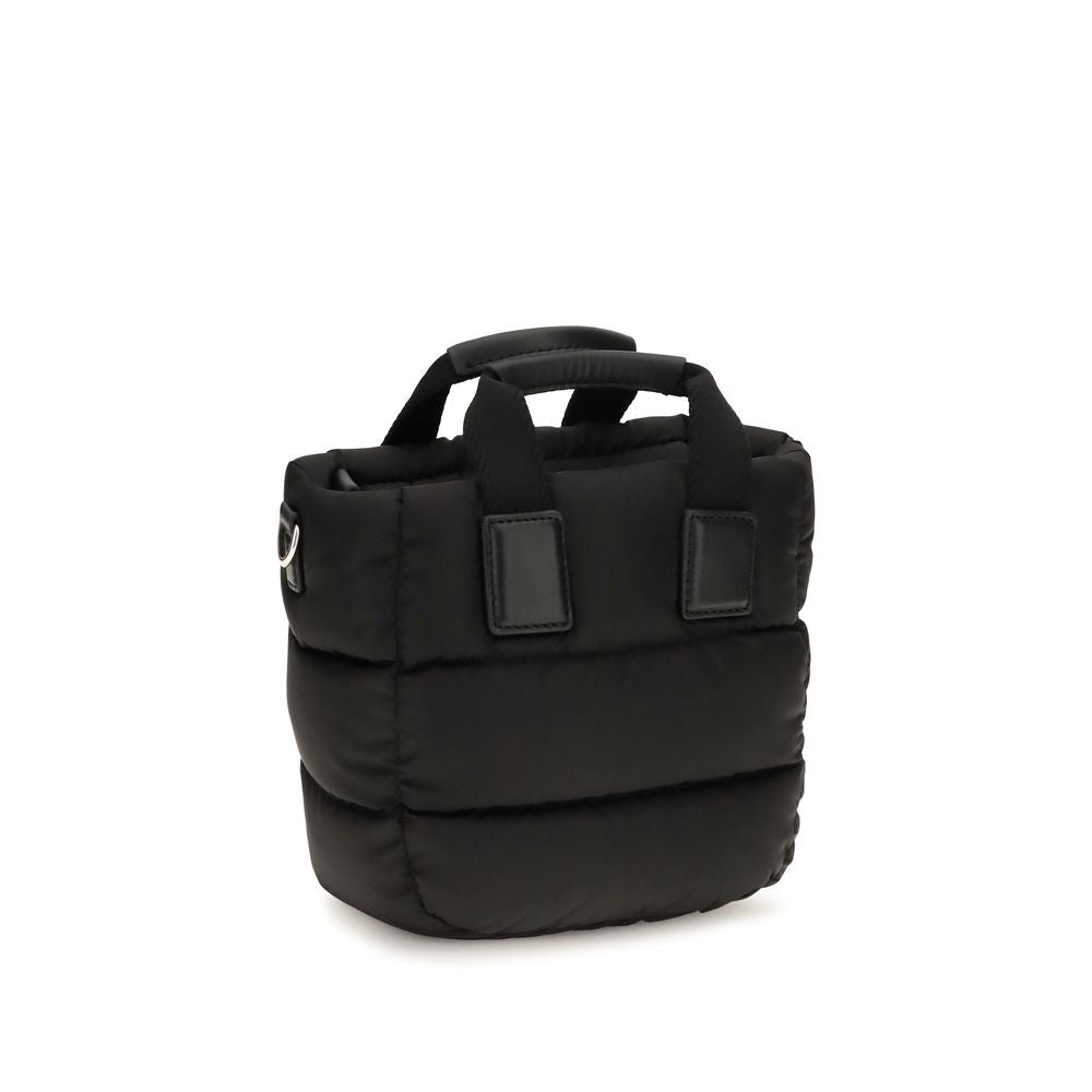 Moncler Schwarze Bos Taurus Kalbsleder Schultertasche