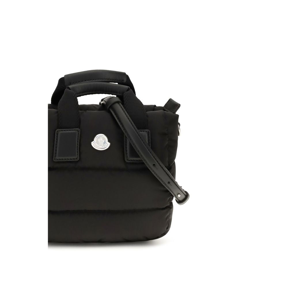 Moncler Schwarze Bos Taurus Kalbsleder Schultertasche
