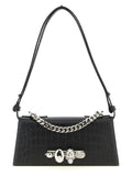Alexander McQueen Schwarze Kalbsleder-Schultertasche