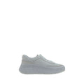 Chloé Weiße Bos Taurus Kalbsleder Plateau-Sneaker