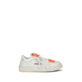 Off-White Weiße Low-Top-Sneaker aus Kalbsleder Bos Taurus