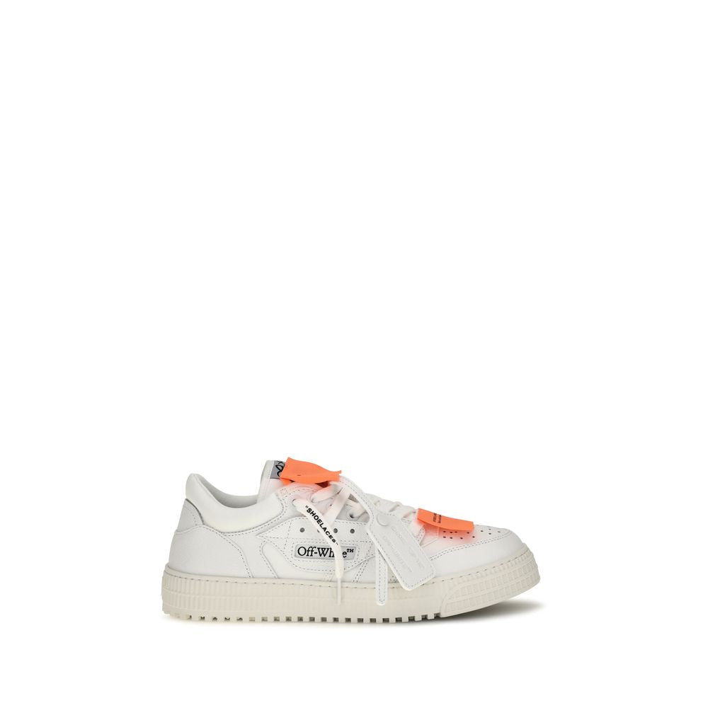 Off-White Weiße Low-Top-Sneaker aus Kalbsleder Bos Taurus