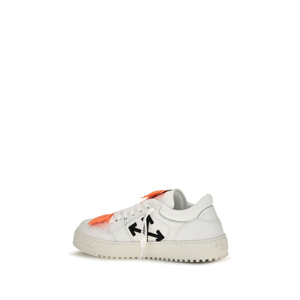 Off-White Weiße Low-Top-Sneaker aus Kalbsleder Bos Taurus