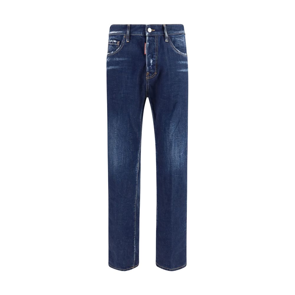 Dsquared² Blaue Jeans aus Baumwolle im geraden Schnitt