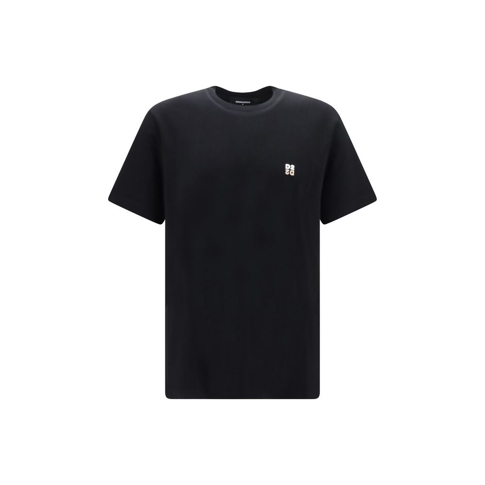 Dsquared² Schwarzes Baumwoll-T-Shirt