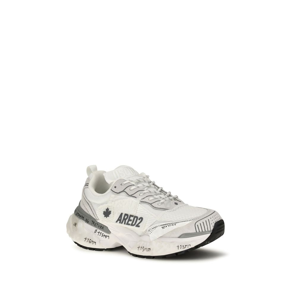 Dsquared² Weiße Sneaker aus Polyester im Athletic-Stil