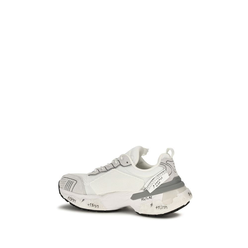 Dsquared² Weiße Sneaker aus Polyester im Athletic-Stil