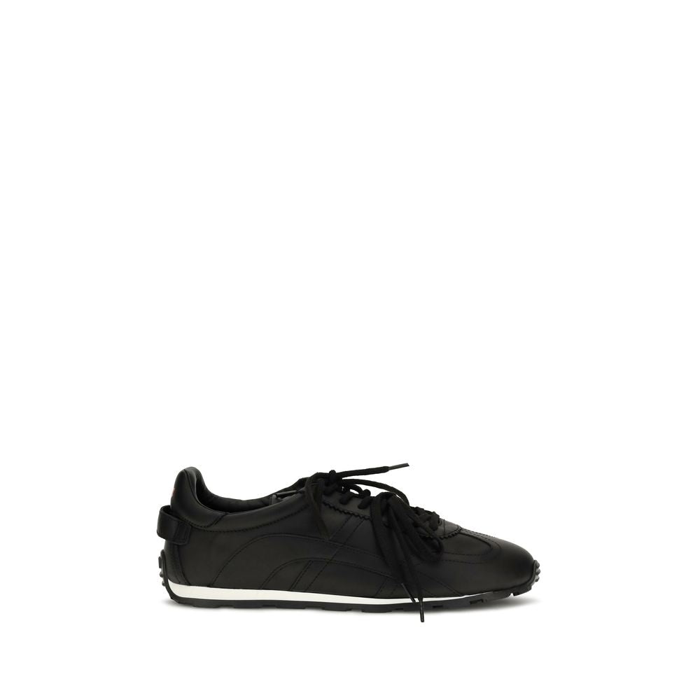Dsquared² Schwarze Bos Taurus Kalbsleder Sneaker