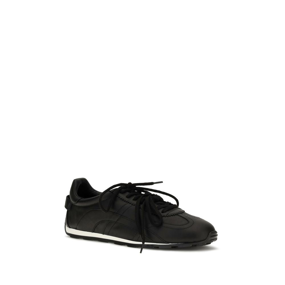 Dsquared² Schwarze Bos Taurus Kalbsleder Sneaker