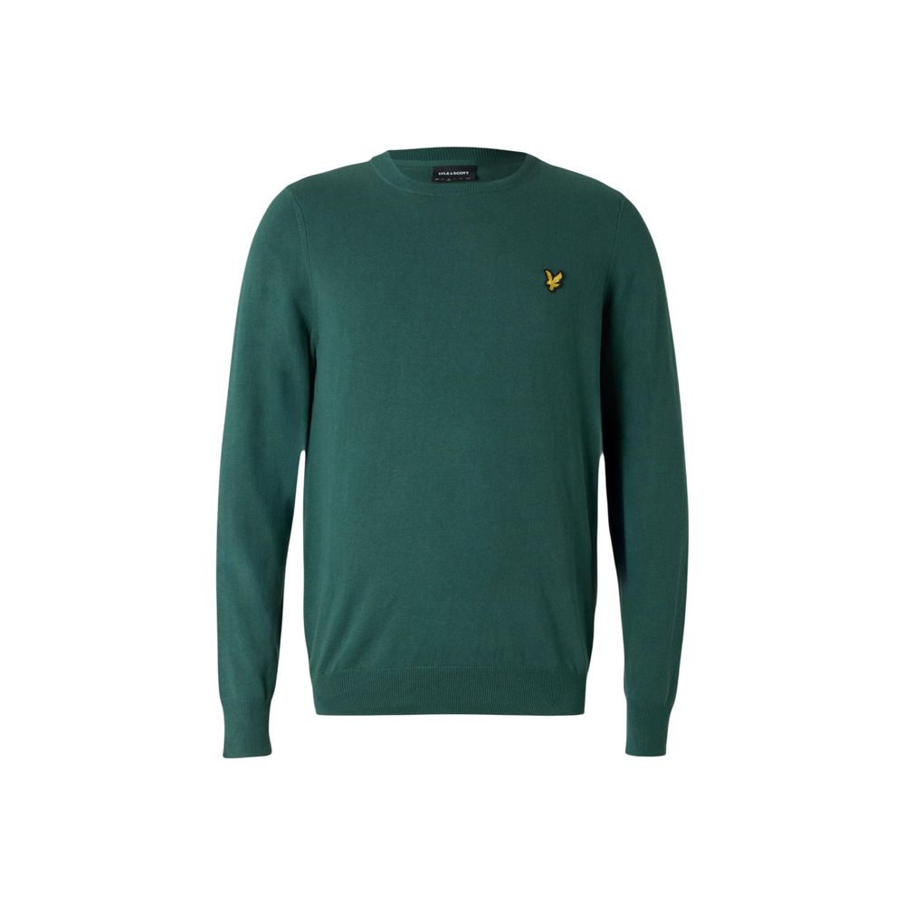 Lyle & Scott Grüner Baumwollpullover