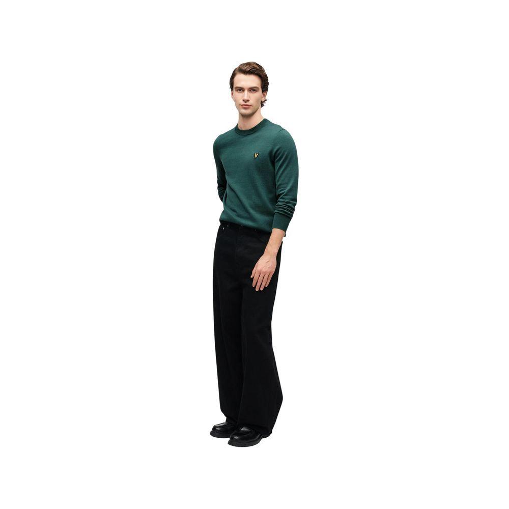 Lyle & Scott Grüner Baumwollpullover