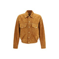 Versace Braune Lammlederjacke Ovis Aries Aries
