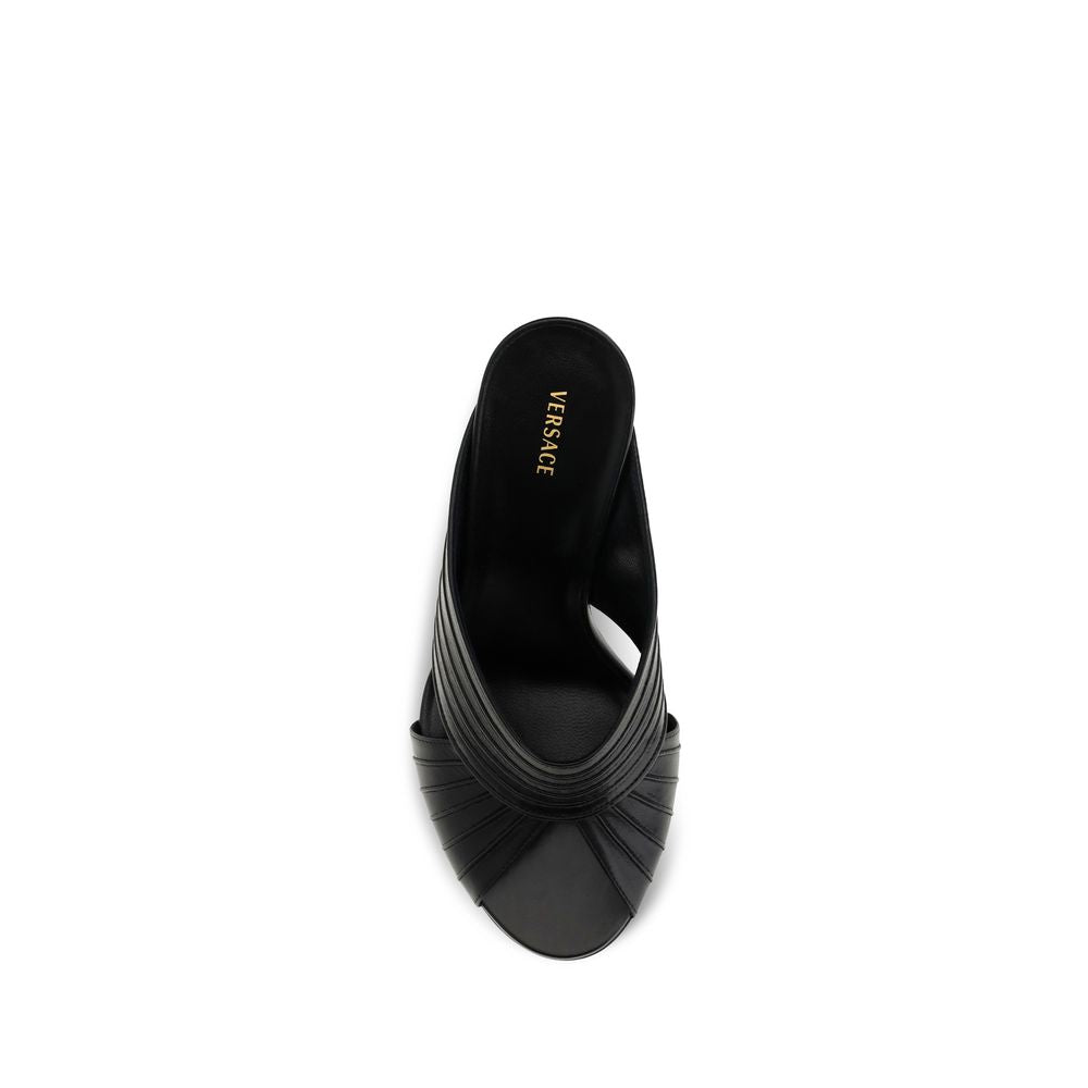Versace Schwarze Lamm Ovis Aries Aries Mules