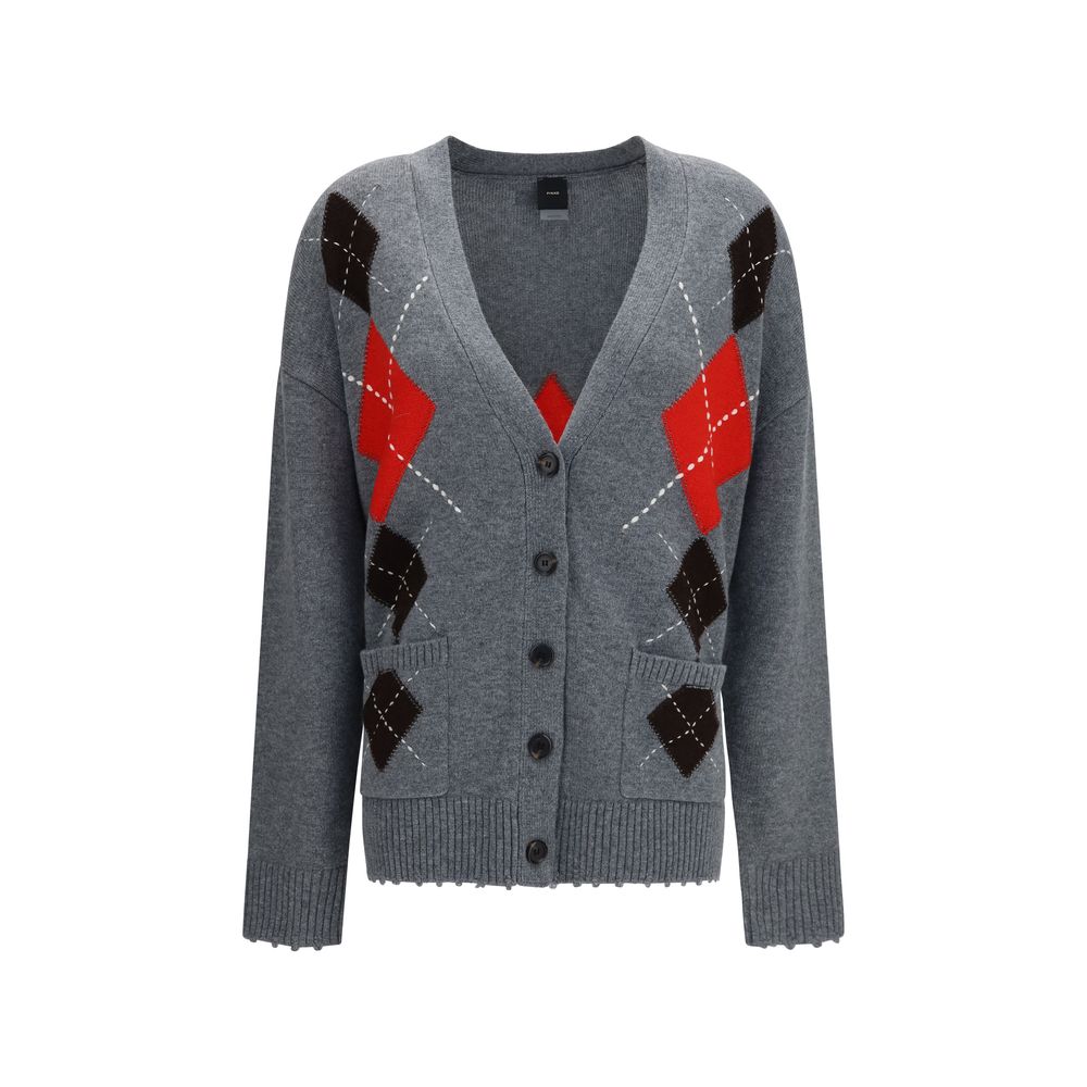 PINKO Grauer Woll Cardigan Ovis Aries