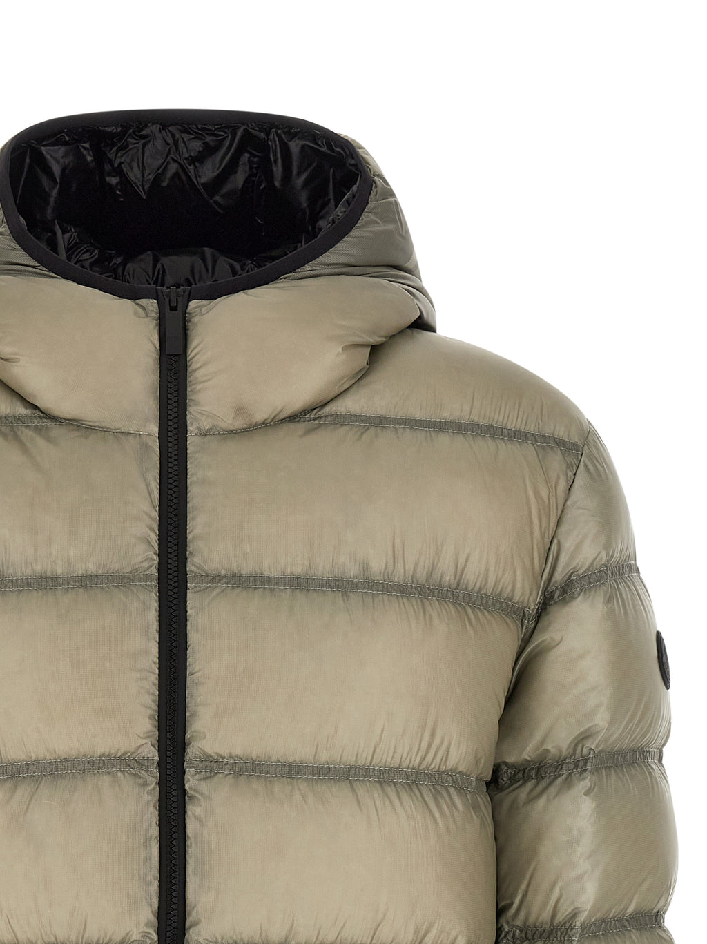 Moncler Beige Polyamid Steppjacke
