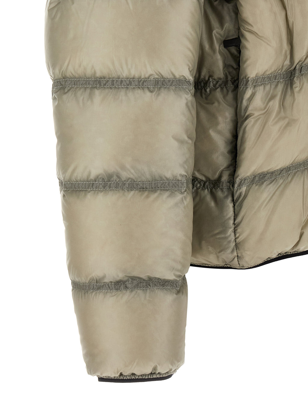 Moncler Beige Polyamid Steppjacke