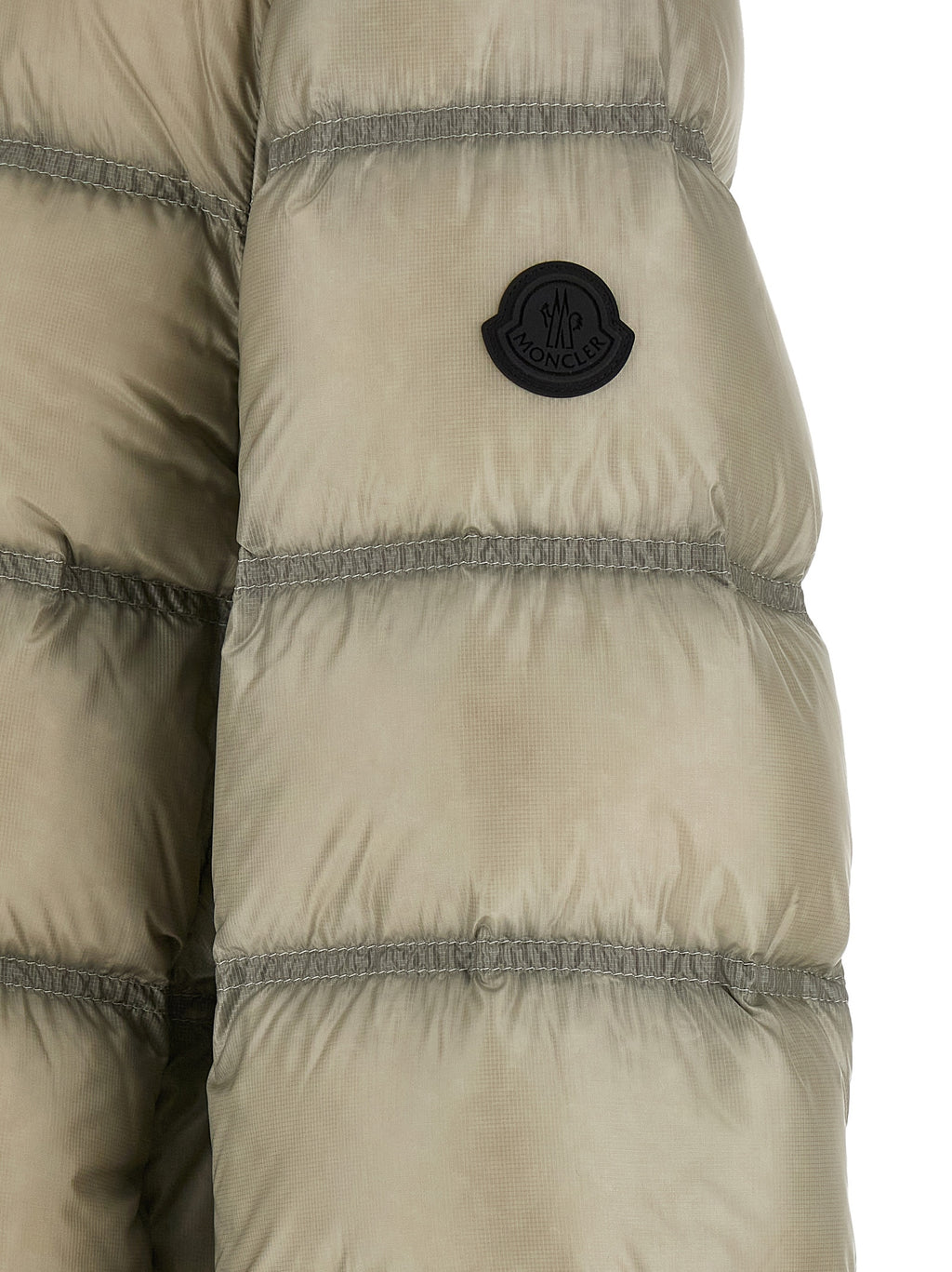 Moncler Beige Polyamid Steppjacke
