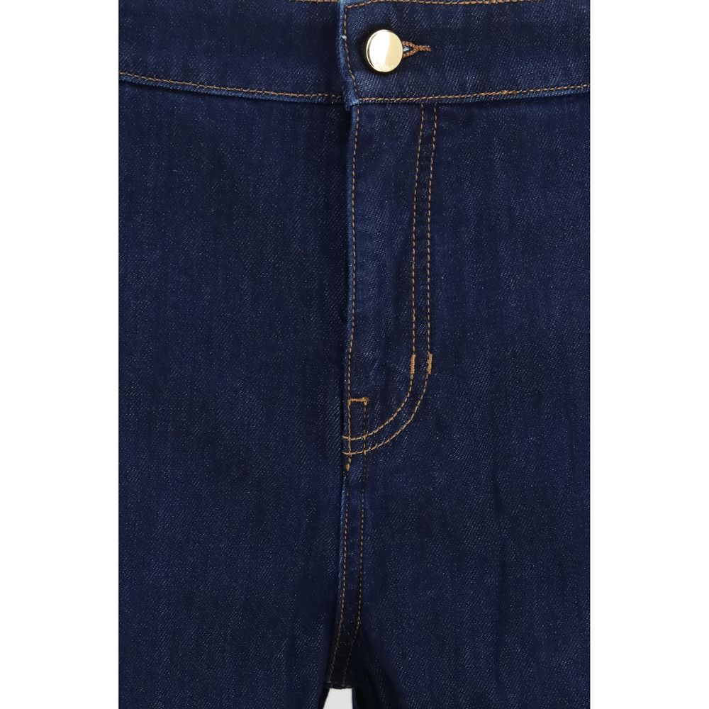 Max Mara Blaue Baumwolljeans Denim