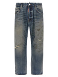 Dsquared² Blaue Baumwolljeans im Relaxed Fit