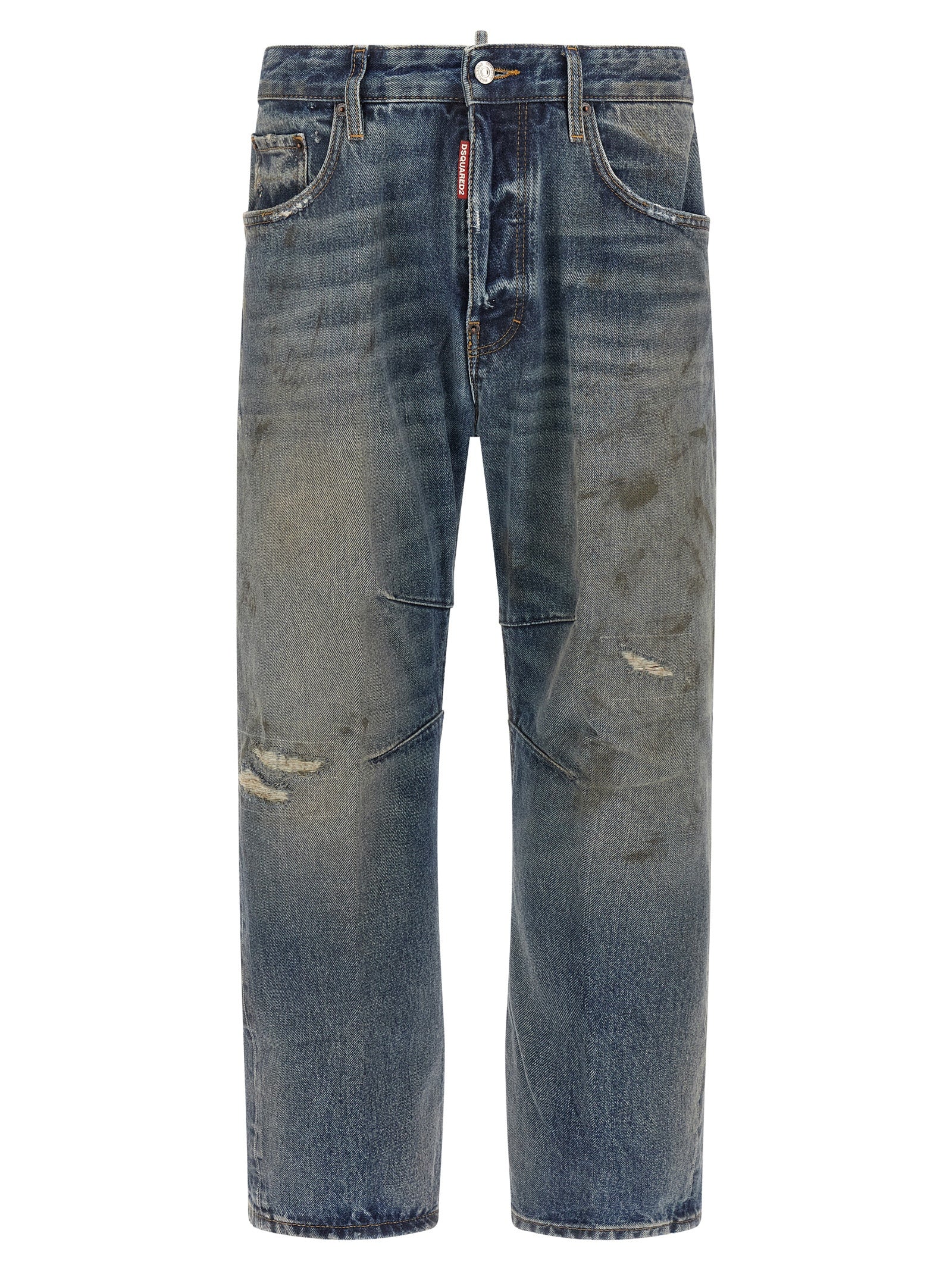 Dsquared² Blaue Baumwolljeans im Relaxed Fit